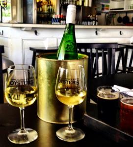 Something cold and bubbly, the very best with Oysters!