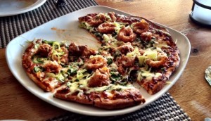 Spicy and Crispy Calamari Pizza