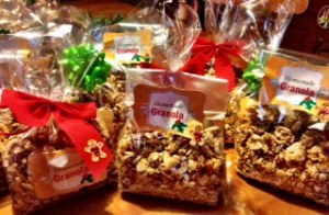 Granola Gifts for my Office. Double the recipe made 20 bags!