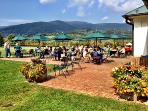 Probably my favorite, the patio at King Family near Charlottesville. Gorgeous!