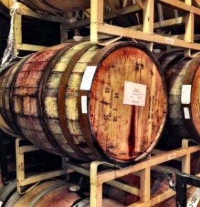 At Michael Shaps Wineworks near Charlottesville you taste amongst the barrels!
