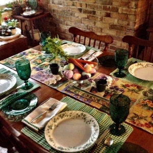 The Easter Tablescape this year